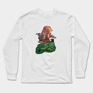 Lion, Badger, Snake and raven... Long Sleeve T-Shirt